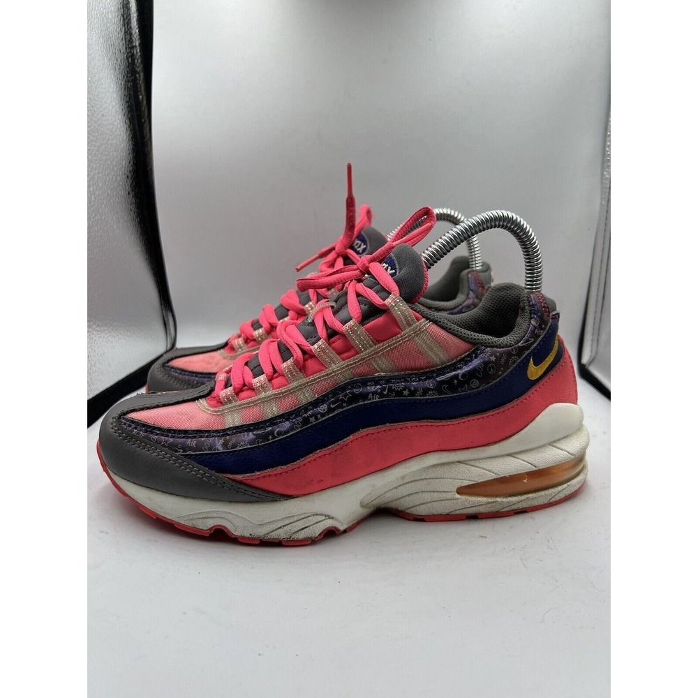 Nike Air Max 95 Girls Size 5.5 Youth Pink Shoes Sneakers Running ci9933-500‎